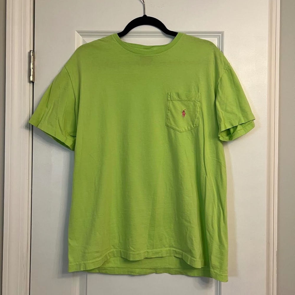 Vintage Polo Ralph Lauren Lime Green T-Shirt, Size M